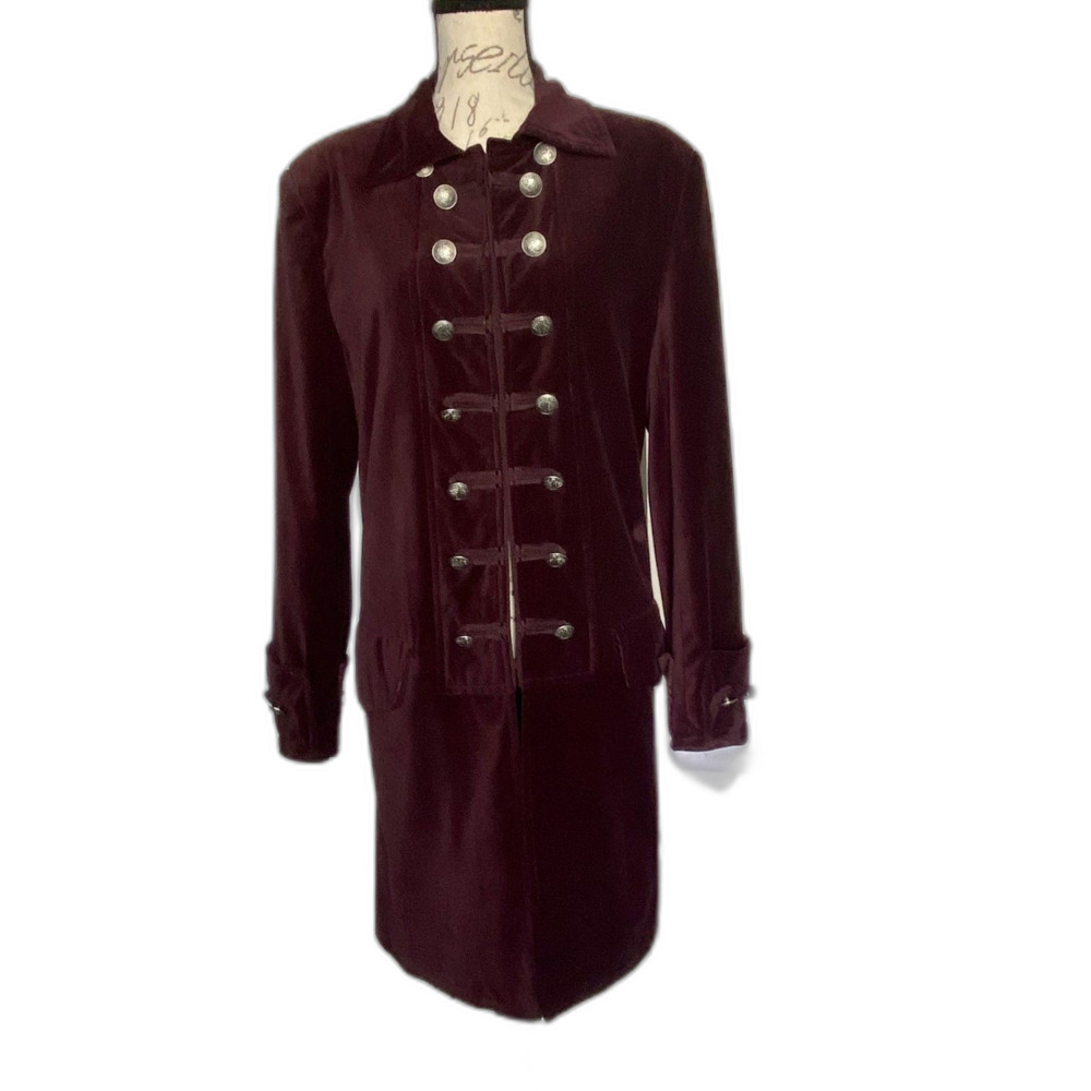 Jimi Hendrix style Black Velvet Stage Coat from Rock & Roll Religion Size S